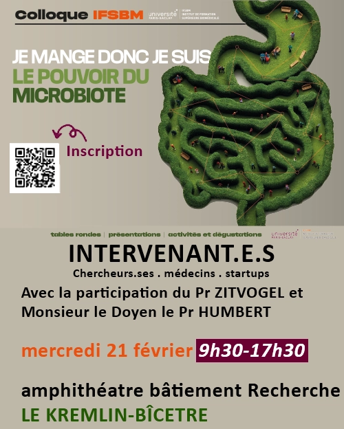 Colloque IFSBM Le pouvoir du Microbiote